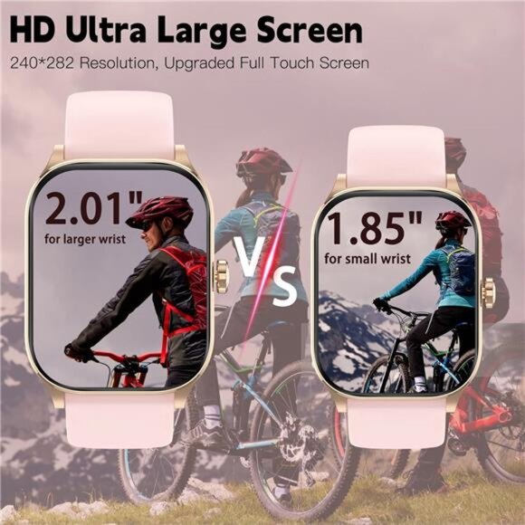 Smartwatch for women men bluetooth call heart rate sleep SpO2 waterproof fitness - Picture 5 of 7